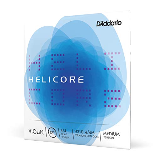 D'Addario Helicore 4/4 Size Violin Strings 4/4 Size Set with Steel E String